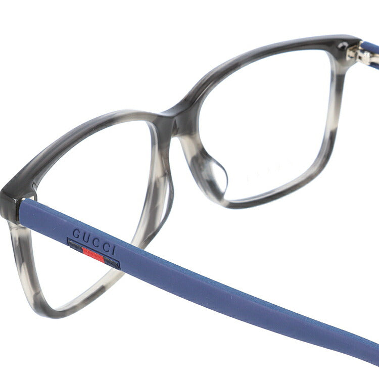 グッチ メガネフレーム 伊達メガネ アジアンフィット GUCCI GG0426OA 007 58サイズ スクエア ユニセックス メンズ レディース ウェブストライプ ラッピング無料
