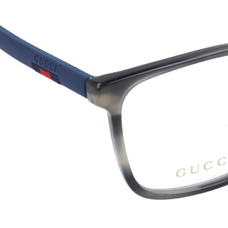 グッチ メガネフレーム 伊達メガネ アジアンフィット GUCCI GG0426OA 007 58サイズ スクエア ユニセックス メンズ レディース ウェブストライプ ラッピング無料