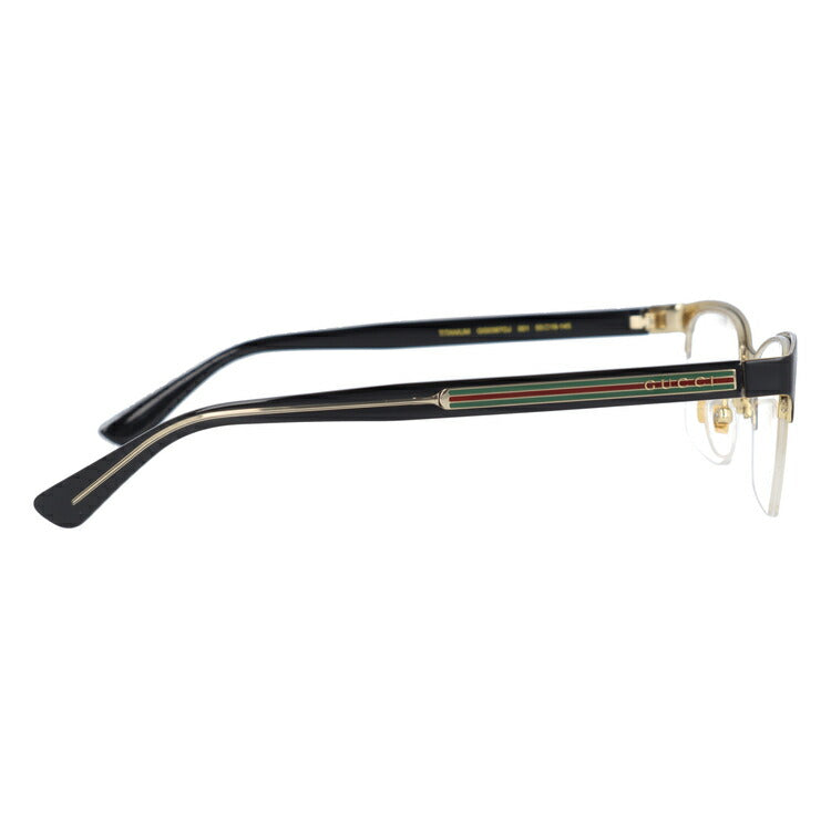 グッチ メガネフレーム 伊達メガネ アジアンフィット GUCCI GG0387OJ 001 55サイズ スクエア ユニセックス メンズ レディース ウェブストライプ ラッピング無料
