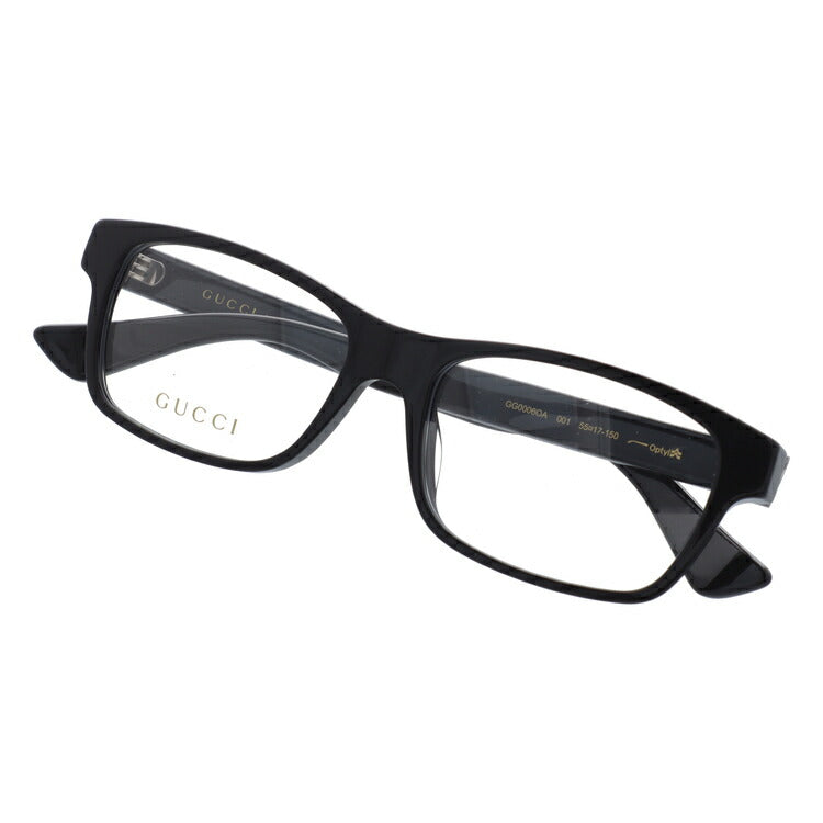 グッチ メガネフレーム 伊達メガネ アジアンフィット GUCCI GG0006OA 001 55サイズ スクエア ユニセックス メンズ レディース ラッピング無料