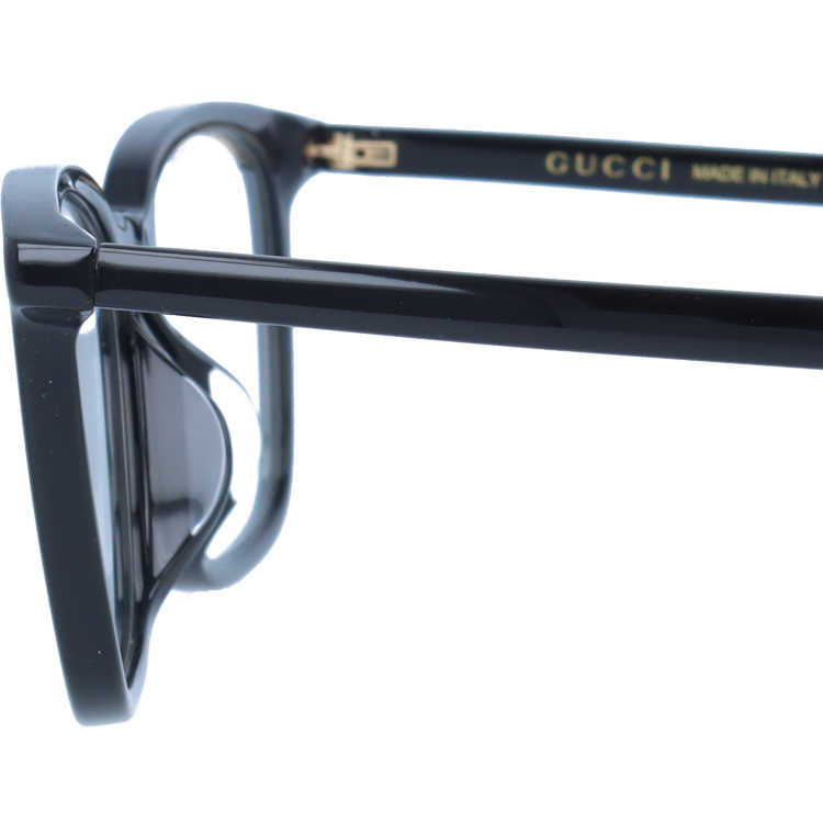 グッチ メガネフレーム 伊達メガネ アジアンフィット GUCCI GG0156OA 001 54サイズ スクエア ユニセックス メンズ レディース イタリア製 インターロッキングG ビー(蜂)