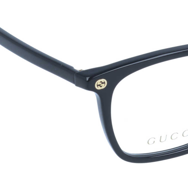 グッチ メガネフレーム 伊達メガネ アジアンフィット GUCCI GG0156OA 001 54サイズ スクエア ユニセックス メンズ レディース イタリア製 インターロッキングG ビー(蜂)