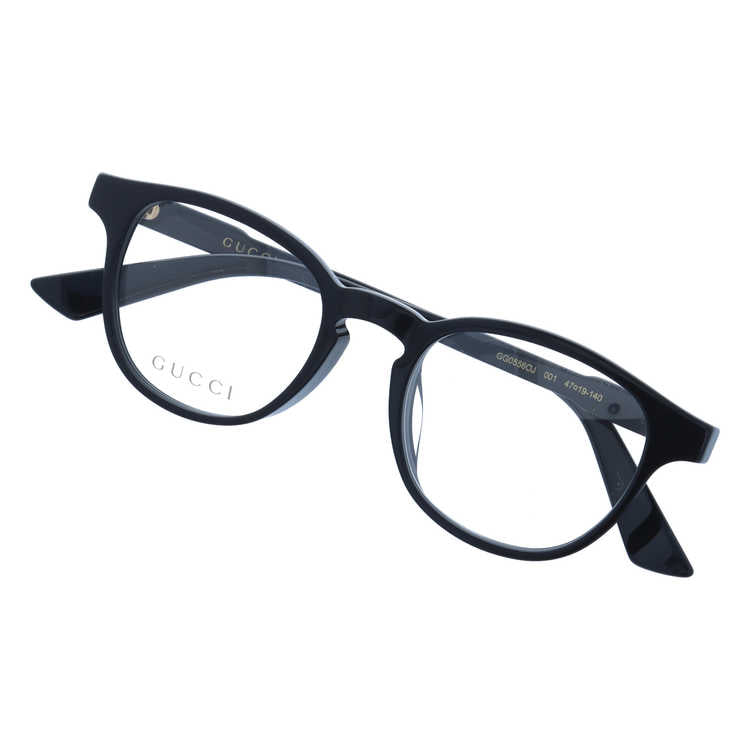 グッチ メガネフレーム 伊達メガネ アジアンフィット GUCCI GG0556OJ 001 47サイズ ウェリントン ユニセックス メンズ レディース イタリア製 インターロッキングG
