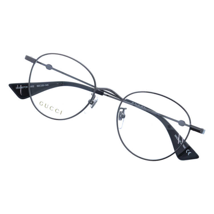 グッチ メガネフレーム 伊達メガネ GUCCI GG0607OK 002 50サイズ ボストン ユニセックス メンズ レディース 日本製 インターロッキングG ビー(蜂)