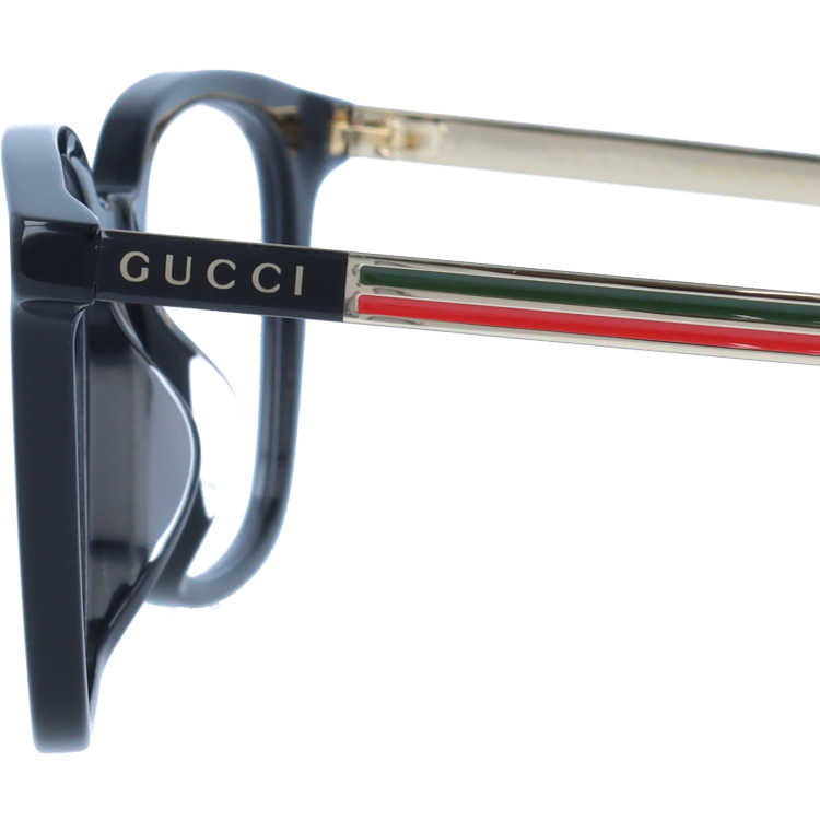 グッチ メガネフレーム 伊達メガネ アジアンフィット GUCCI GG0831OA 001 52サイズ ウェリントン ユニセックス メンズ レディース イタリア製 シェリーライン