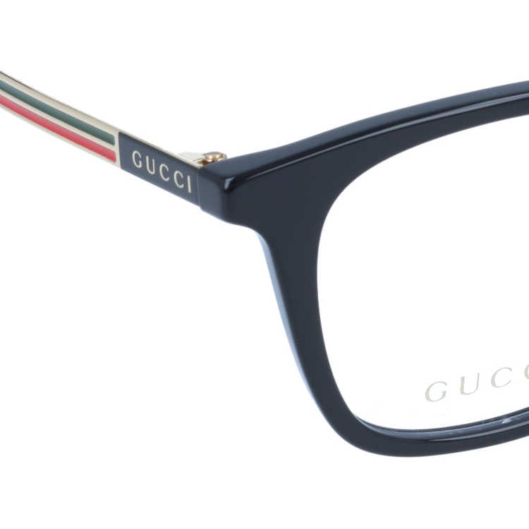 グッチ メガネフレーム 伊達メガネ アジアンフィット GUCCI GG0831OA 001 52サイズ ウェリントン ユニセックス メンズ レディース イタリア製 シェリーライン