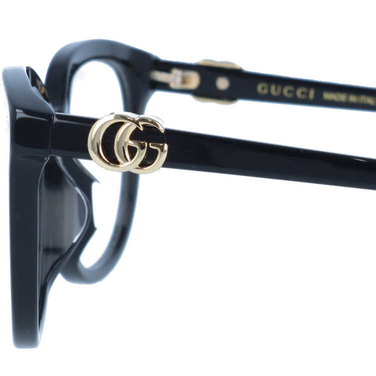 グッチ メガネフレーム 伊達メガネ アジアンフィット GUCCI GG1075OA 001 54サイズ ウェリントン メンズ レディース ダブルG GGマーモント イタリア製