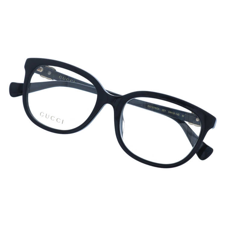 グッチ メガネフレーム 伊達メガネ アジアンフィット GUCCI GG1075OA 001 54サイズ ウェリントン メンズ レディース ダブルG GGマーモント イタリア製