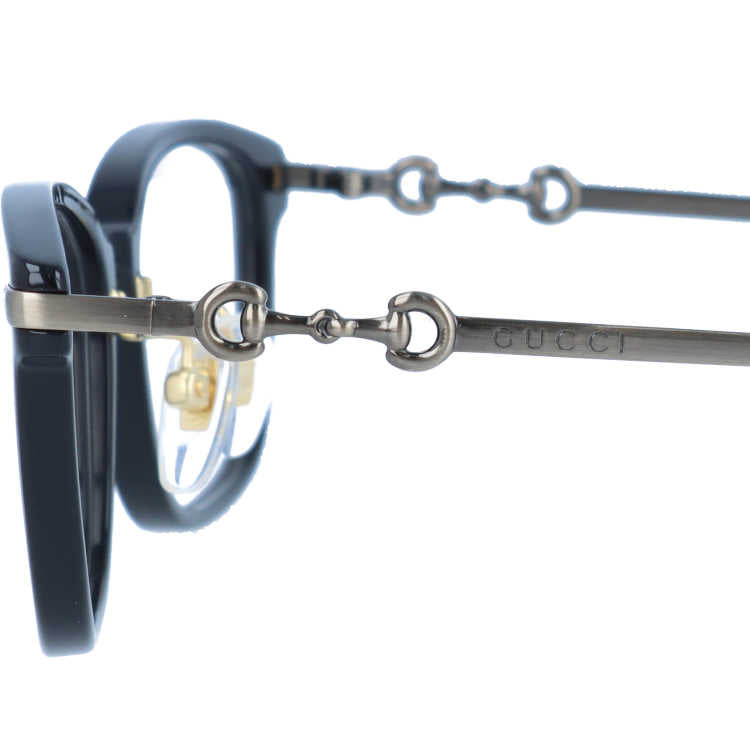グッチ メガネフレーム 伊達メガネ GUCCI GG1129OJ 001 52サイズ レクタングル メンズ レディース ホースビット 日本製