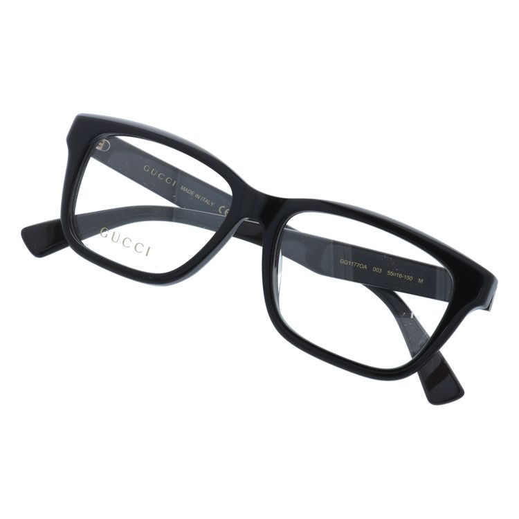 グッチ メガネフレーム 伊達メガネ アジアンフィット GUCCI GG1177OA 003 55サイズ ウェリントン型 ユニセックス メンズ レディース