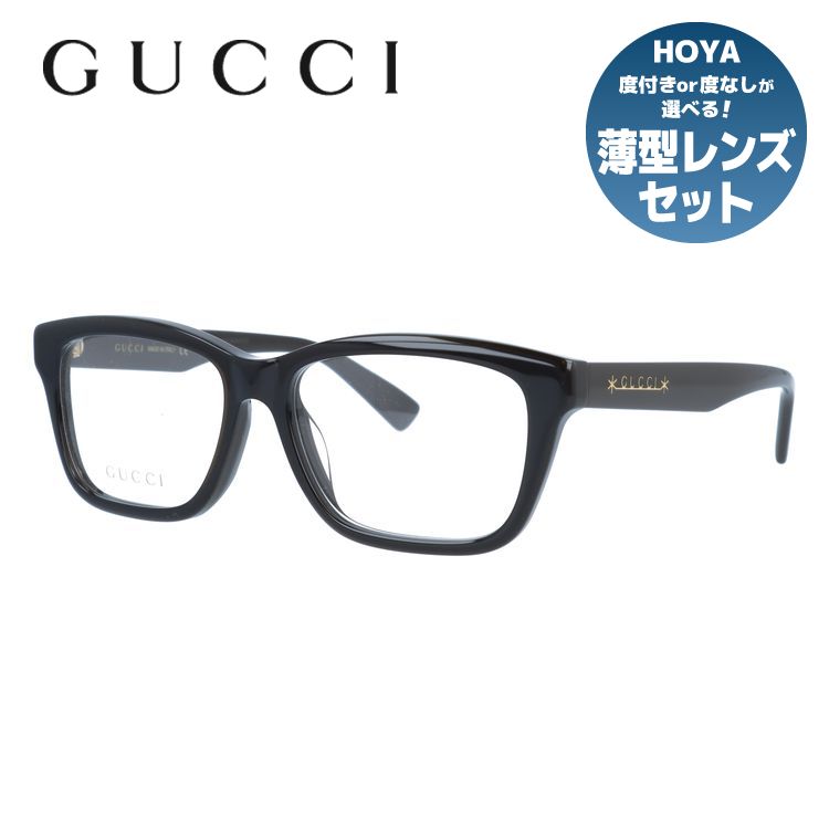 グッチ メガネフレーム 伊達メガネ アジアンフィット GUCCI GG1177OA 003 55サイズ ウェリントン型 ユニセックス メンズ レディース