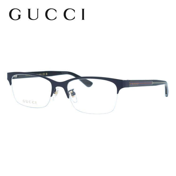 グッチ メガネフレーム 伊達メガネ アジアンフィット(フルフィット) GUCCI GG0387OJ 004 55サイズ スクエア型 ユニセックス メンズ レディース シェリーライン