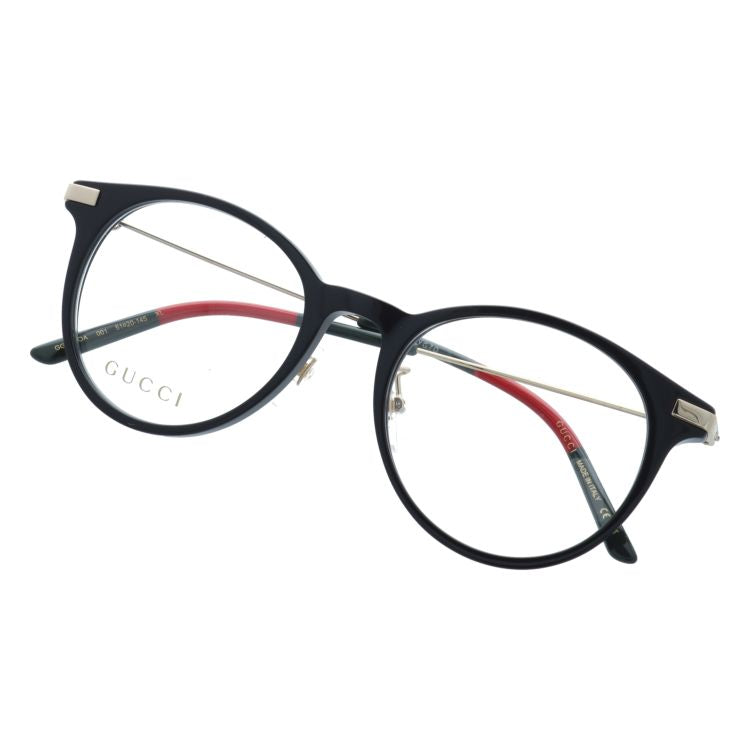 グッチ メガネフレーム 伊達メガネ アジアンフィット(フルフィット) GUCCI GG1199OA 001 51サイズ ボストン型 ユニセックス メンズ レディース シェリーライン