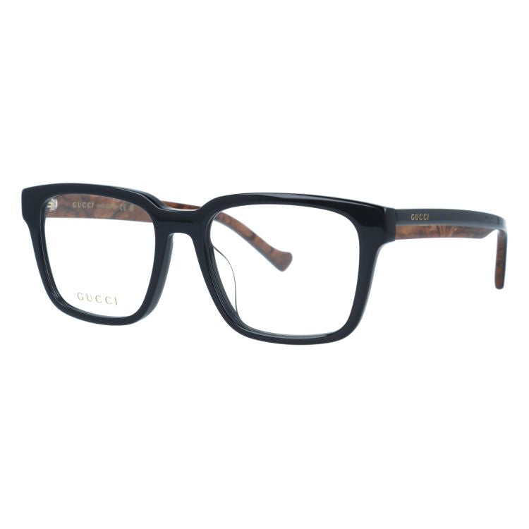 グッチ メガネフレーム 伊達メガネ アジアンフィット(フルフィット) GUCCI GG1306OA 001 54サイズ スクエア型 ユニセックス メンズ レディース