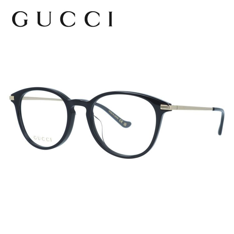 グッチ メガネフレーム 伊達メガネ アジアンフィット(フルフィット) GUCCI GG1466OA 001 51サイズ ボストン型 ユニセックス メンズ レディース