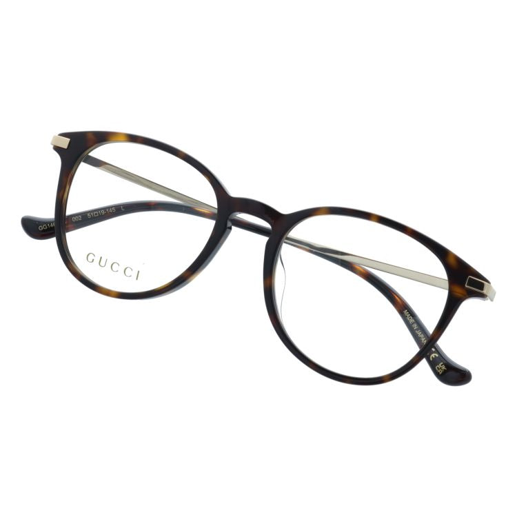 グッチ メガネフレーム 伊達メガネ アジアンフィット(フルフィット) GUCCI GG1466OA 002 51サイズ ボストン型 ユニセックス メンズ レディース