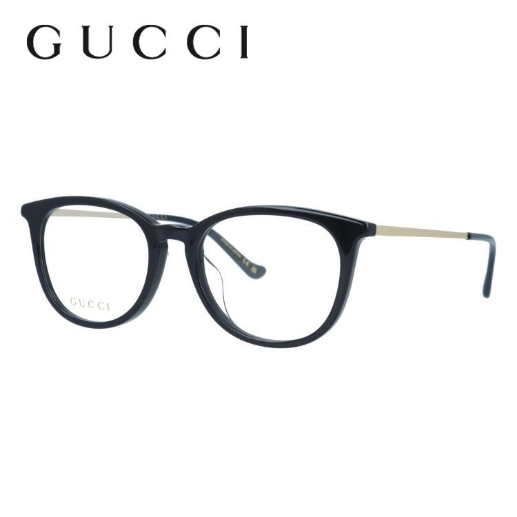 グッチ メガネフレーム 伊達メガネ アジアンフィット(フルフィット) GUCCI GG1468OA 001 52サイズ ウェリントン型 ユニセックス メンズ レディース