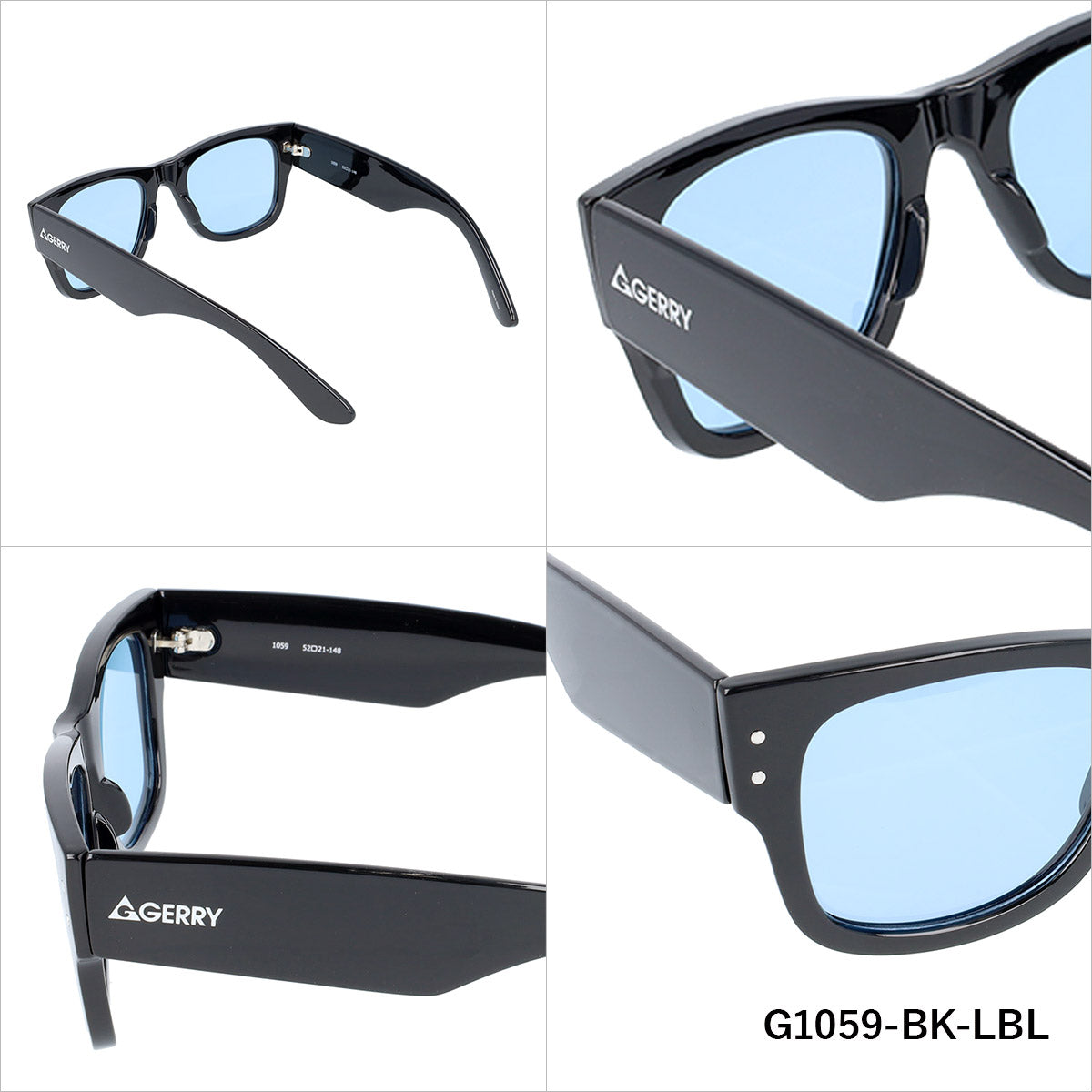 ジェリー 偏光サングラス アジアンフィット GERRY G1059 51サイズ 全4カラー ウェリントン型 ポラライズド 乱反射をカットしてクリアな視界へ ユニセックス メンズ レディース