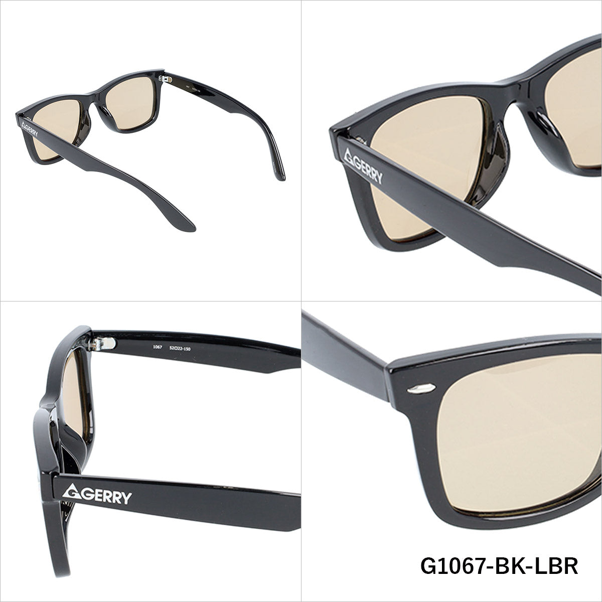ジェリー 偏光サングラス アジアンフィット GERRY G1067 51サイズ 全4カラー ウェリントン型 ポラライズド 乱反射をカットしてクリアな視界へ ユニセックス メンズ レディース