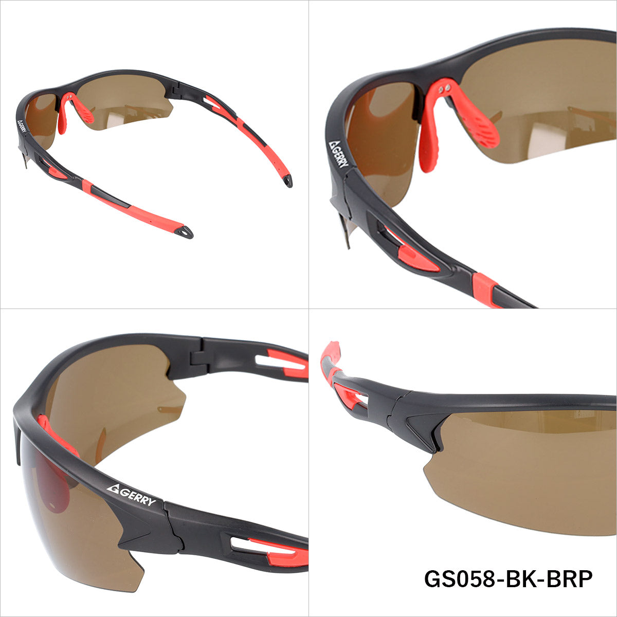 ジェリー 偏光サングラス ミラーレンズ アジアンフィット(フレキシブルノーズパッド) GERRY G058 74サイズ 全4カラー スポーツ型 ポラライズド 乱反射をカットしてクリアな視界へ ユニセックス メンズ レディース