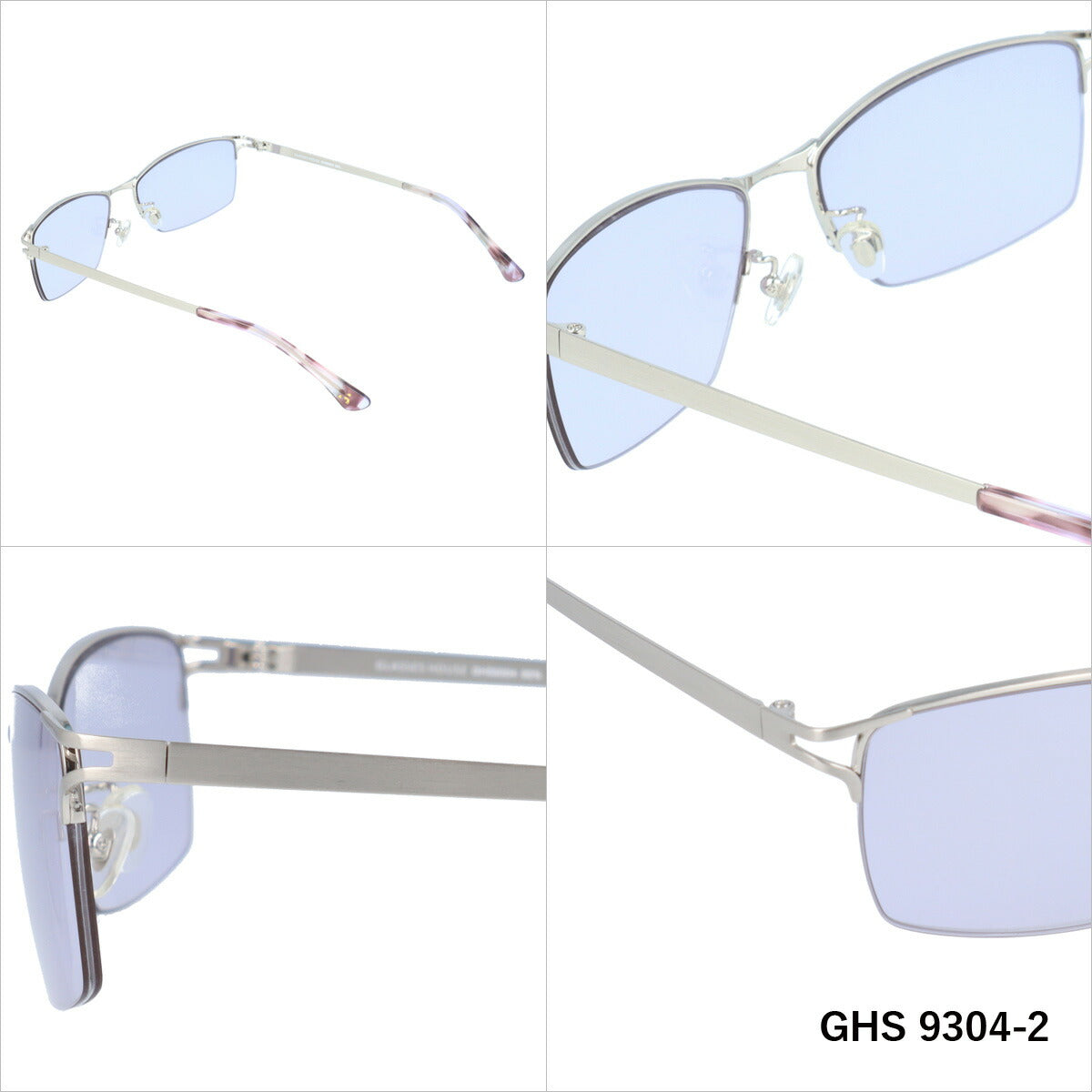 おしゃれ サングラス GLASSES HOUSE グラスハウス GHS 9304 全3色 59サイズ アジアンフィット スクエア型 メンズ レディース UVカット 紫外線 対策 ブランド 眼鏡 メガネ アイウェア 人気 おすすめ ラッピング無料