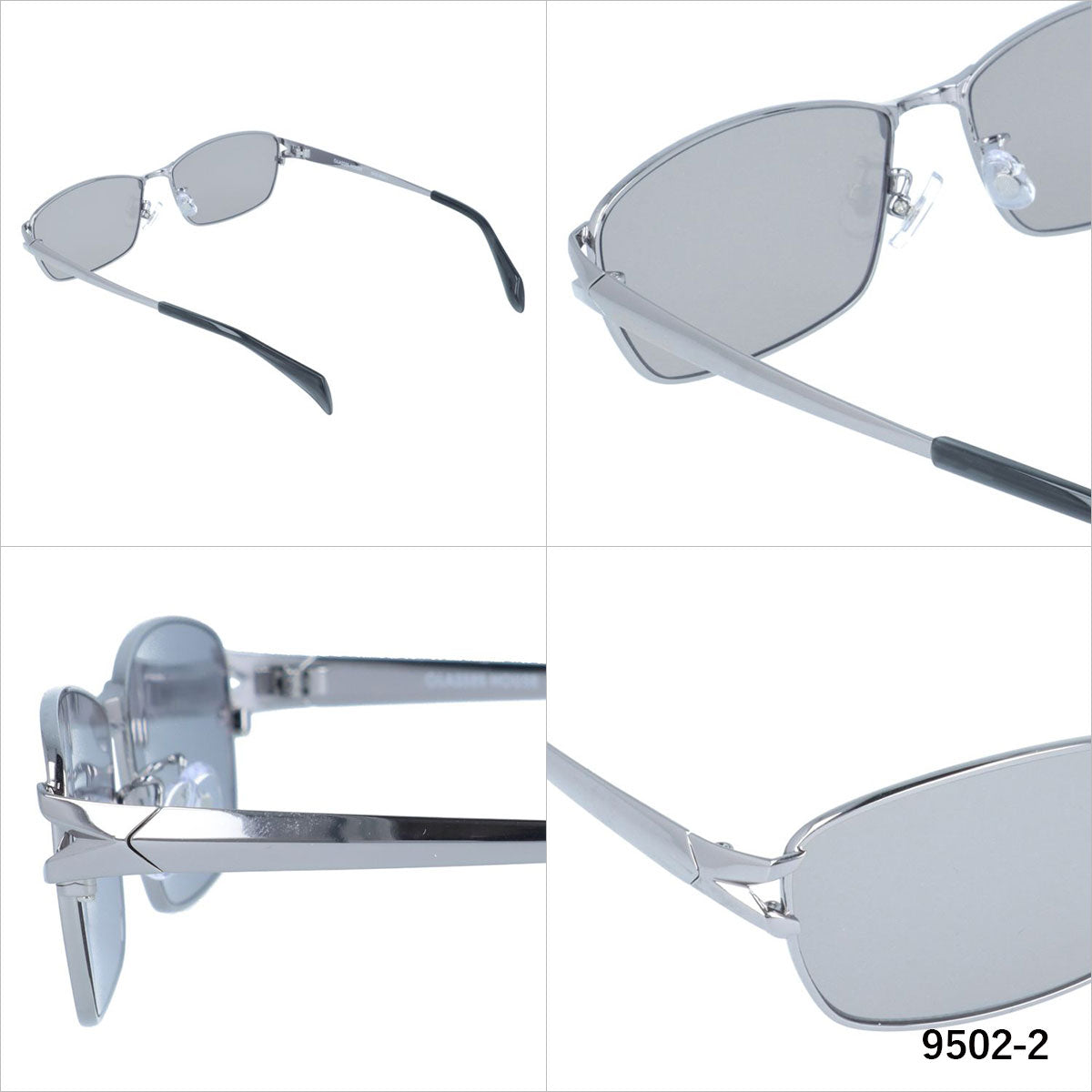 グラスハウス サングラス アジアンフィット(フルフィット) 調整可能ノーズパッド(クリングス) GLASSES HOUSE GHS 9502 58サイズ スクエア型 ユニセックス メンズ レディース