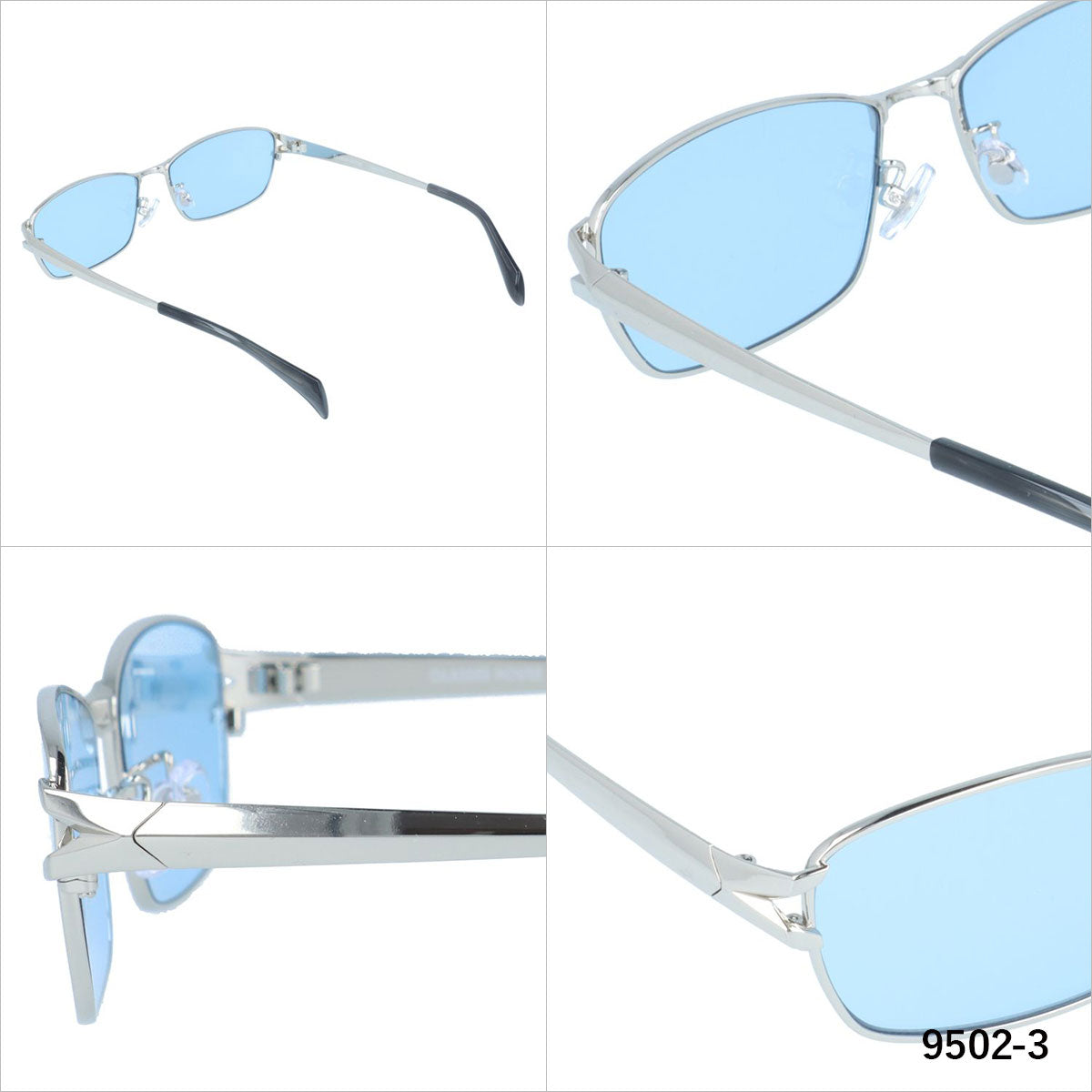 グラスハウス サングラス アジアンフィット(フルフィット) 調整可能ノーズパッド(クリングス) GLASSES HOUSE GHS 9502 58サイズ スクエア型 ユニセックス メンズ レディース
