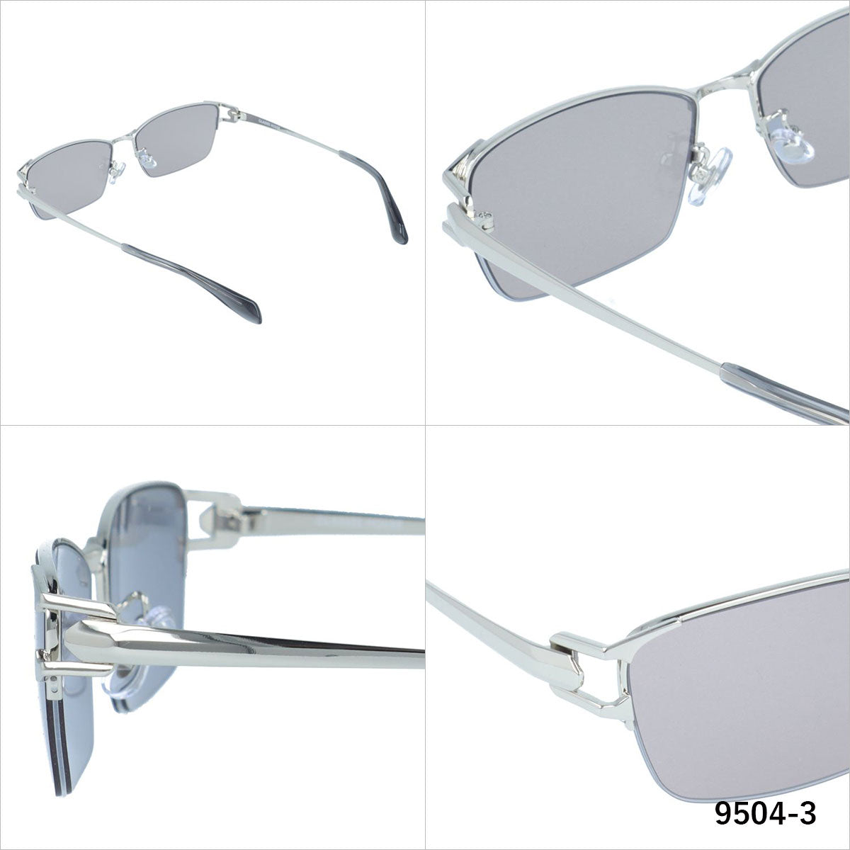 グラスハウス サングラス アジアンフィット(フルフィット) 調整可能ノーズパッド(クリングス) GLASSES HOUSE GHS 9504 57サイズ スクエア型 ユニセックス メンズ レディース