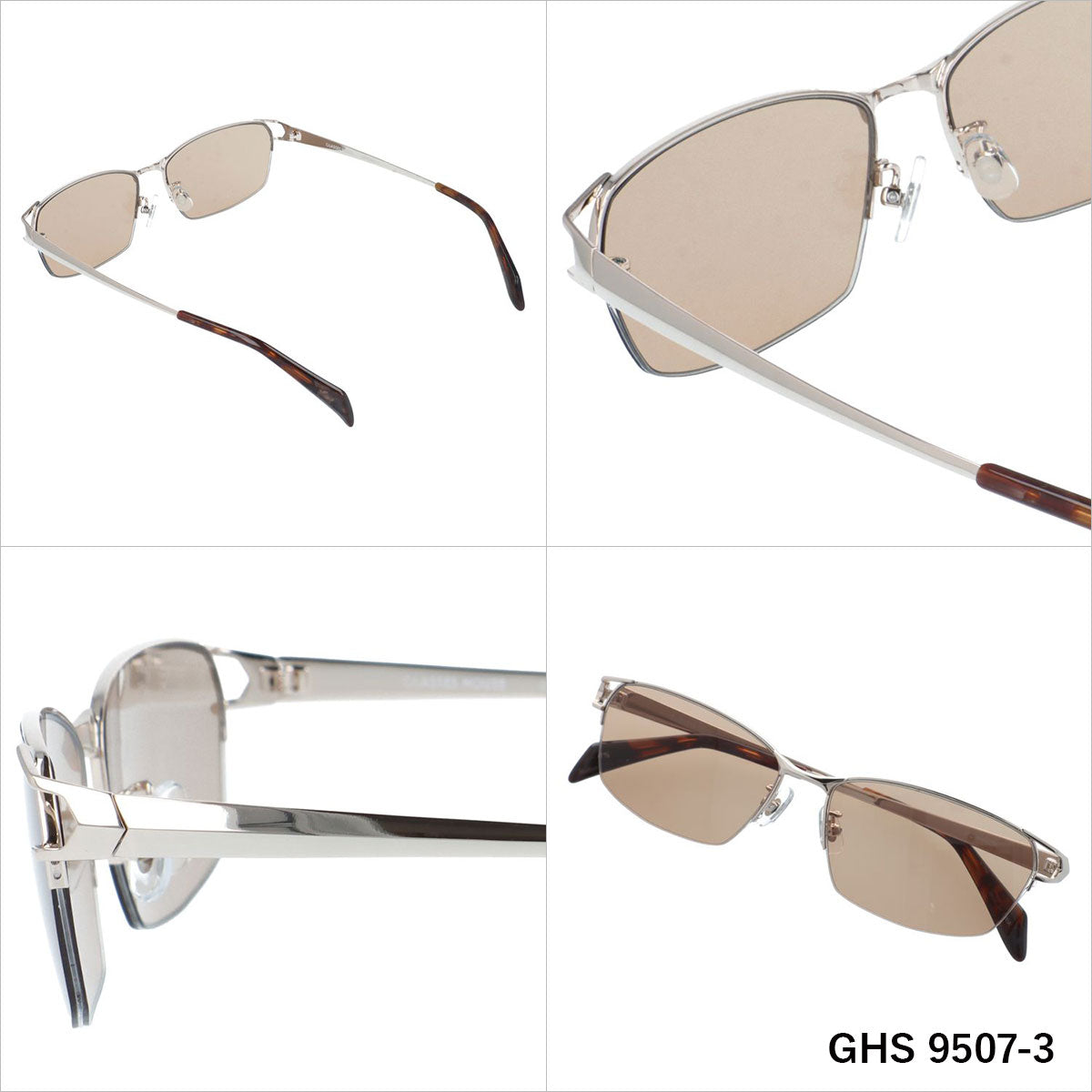 グラスハウス サングラス アジアンフィット(フルフィット) 調整可能ノーズパッド(クリングス) GLASSES HOUSE GHS 9507 57サイズ 全3カラー スクエア型 ユニセックス メンズ レディース 国内正規品