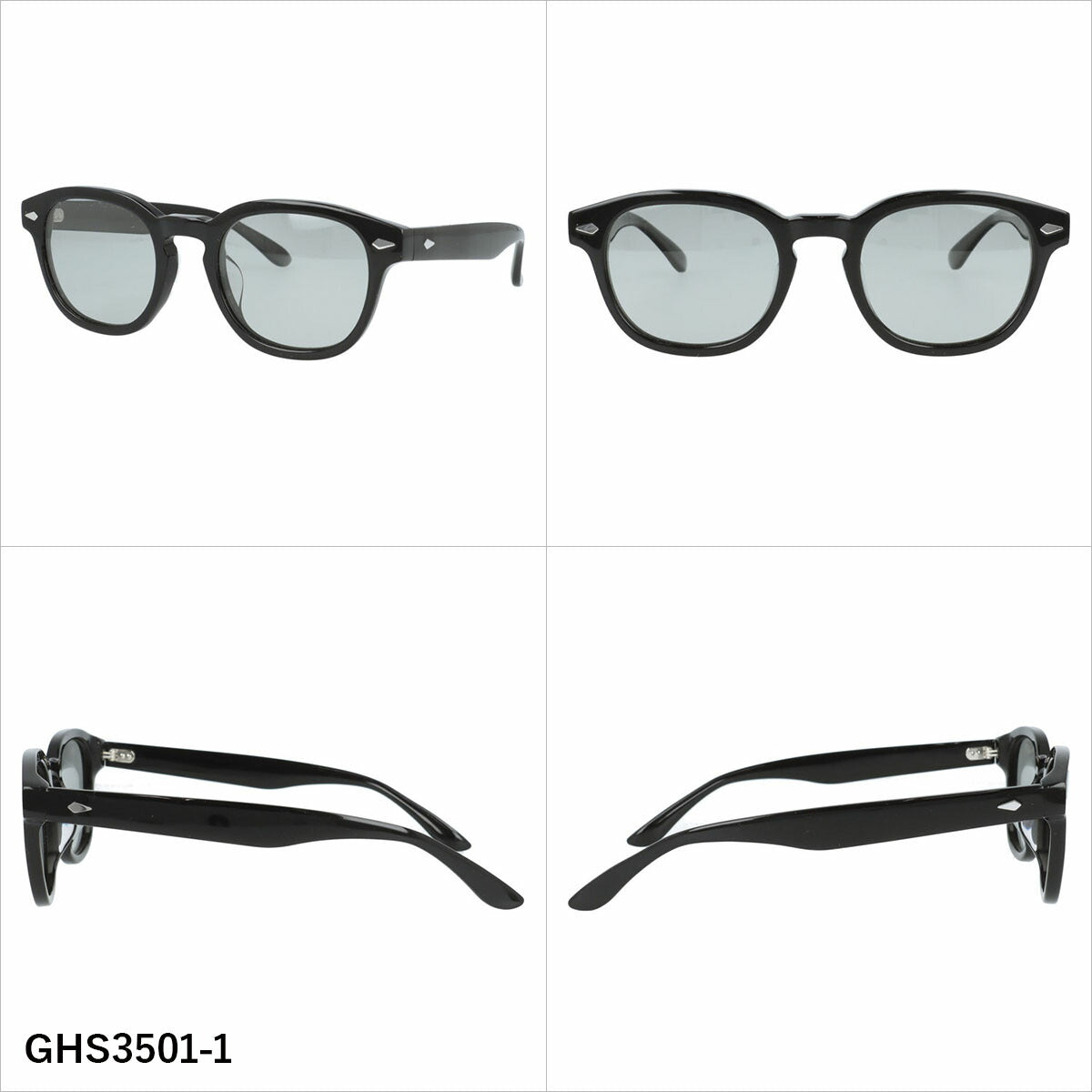 グラスハウス サングラス 偏光サングラス アジアンフィット GLASSES HOUSE GHS3501 51サイズ 全4カラー ウェリントン型 ポラライズド ユニセックス メンズ レディース