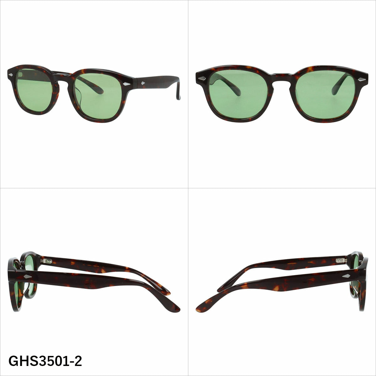 グラスハウス サングラス 偏光サングラス アジアンフィット GLASSES HOUSE GHS3501 51サイズ 全4カラー ウェリントン型 ポラライズド ユニセックス メンズ レディース
