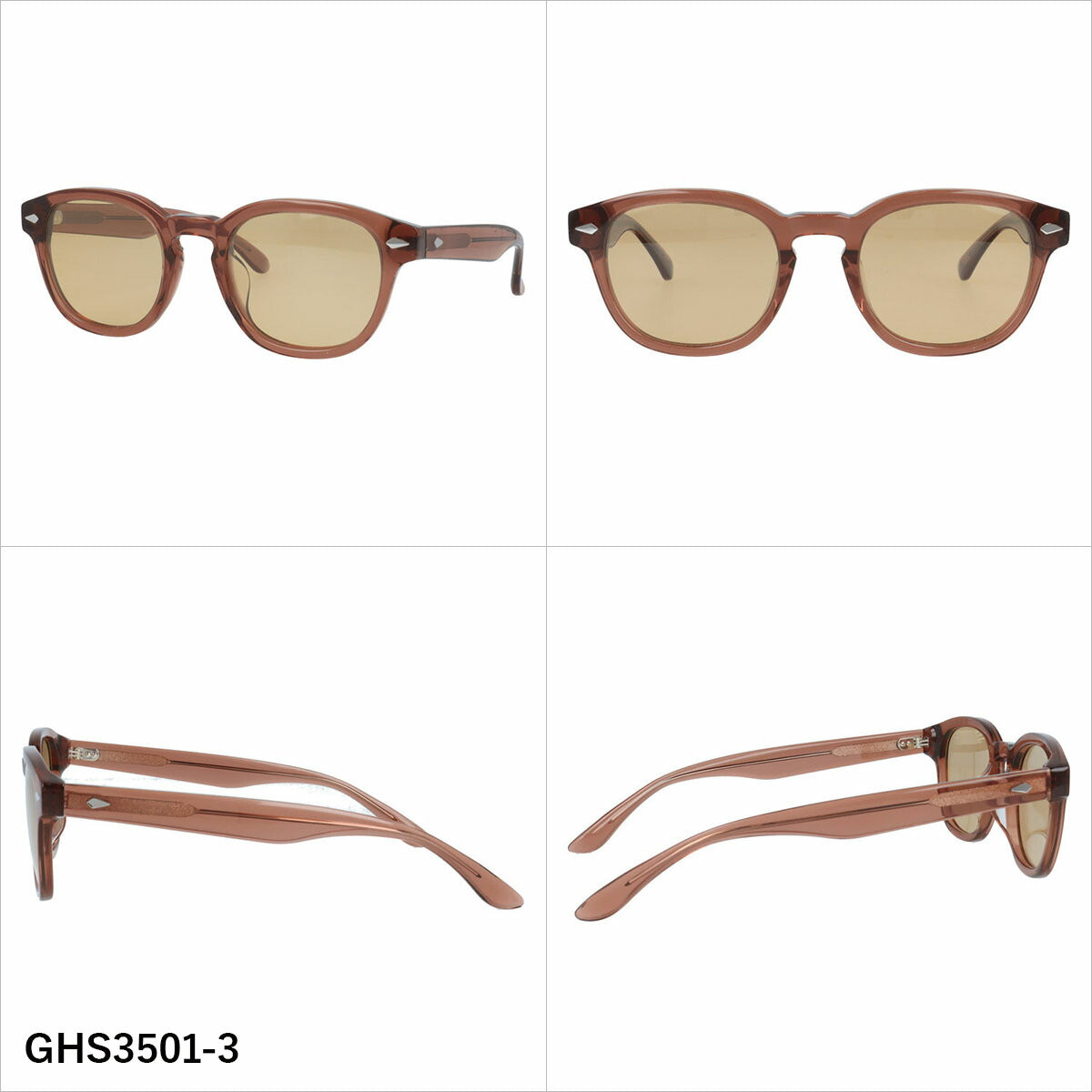 グラスハウス サングラス 偏光サングラス アジアンフィット GLASSES HOUSE GHS3501 51サイズ 全4カラー ウェリントン型 ポラライズド ユニセックス メンズ レディース