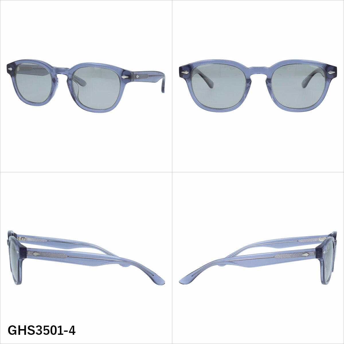 グラスハウス サングラス 偏光サングラス アジアンフィット GLASSES HOUSE GHS3501 51サイズ 全4カラー ウェリントン型 ポラライズド ユニセックス メンズ レディース