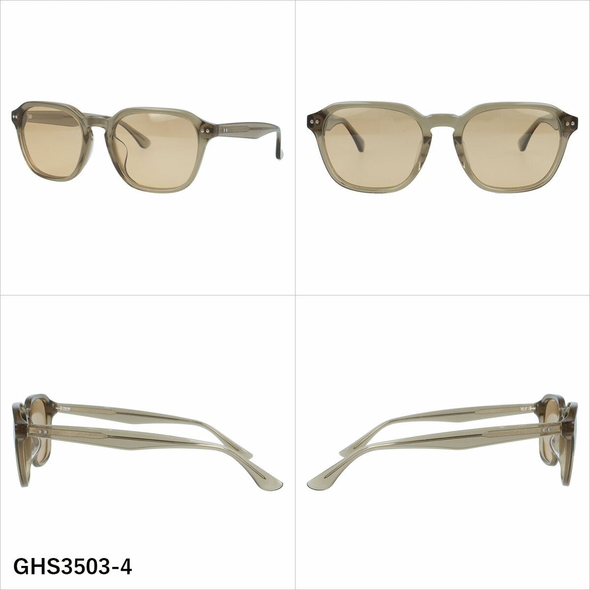グラスハウス サングラス 偏光サングラス アジアンフィット GLASSES HOUSE GHS3503 54サイズ 全4カラー ウェリントン型 ポラライズド ユニセックス メンズ レディース