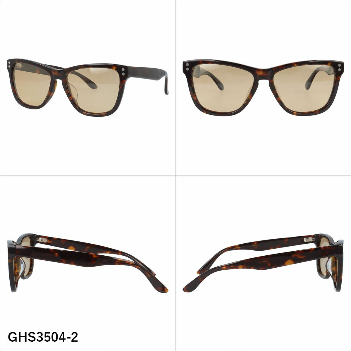 グラスハウス サングラス 偏光サングラス アジアンフィット GLASSES HOUSE GHS3504 56サイズ 全4カラー フォックス型 ポラライズド ユニセックス メンズ レディース