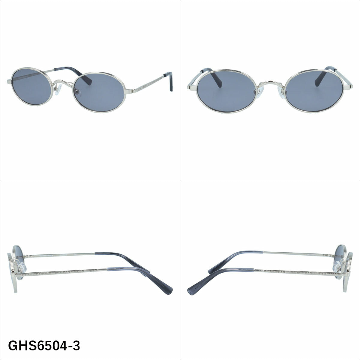 グラスハウス サングラス アジアンフィット(フルフィット) 調整可能ノーズパッド(クリングス) GLASSES HOUSE GHS6504 49サイズ 全3カラー オーバル型 ユニセックス メンズ レディース