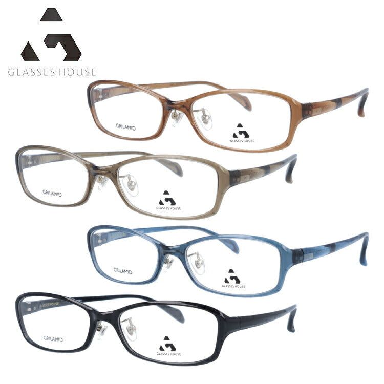 メガネ 眼鏡 度付き 度なし おしゃれ GLASSES HOUSE グラスハウス GH 3302 全4色 55サイズ オーバル型 メンズ レディース UVカット 紫外線 ブランド サングラス 伊達 ダテ|老眼鏡・PCレンズ・カラーレンズ・遠近両用対応可能 ラッピング無料