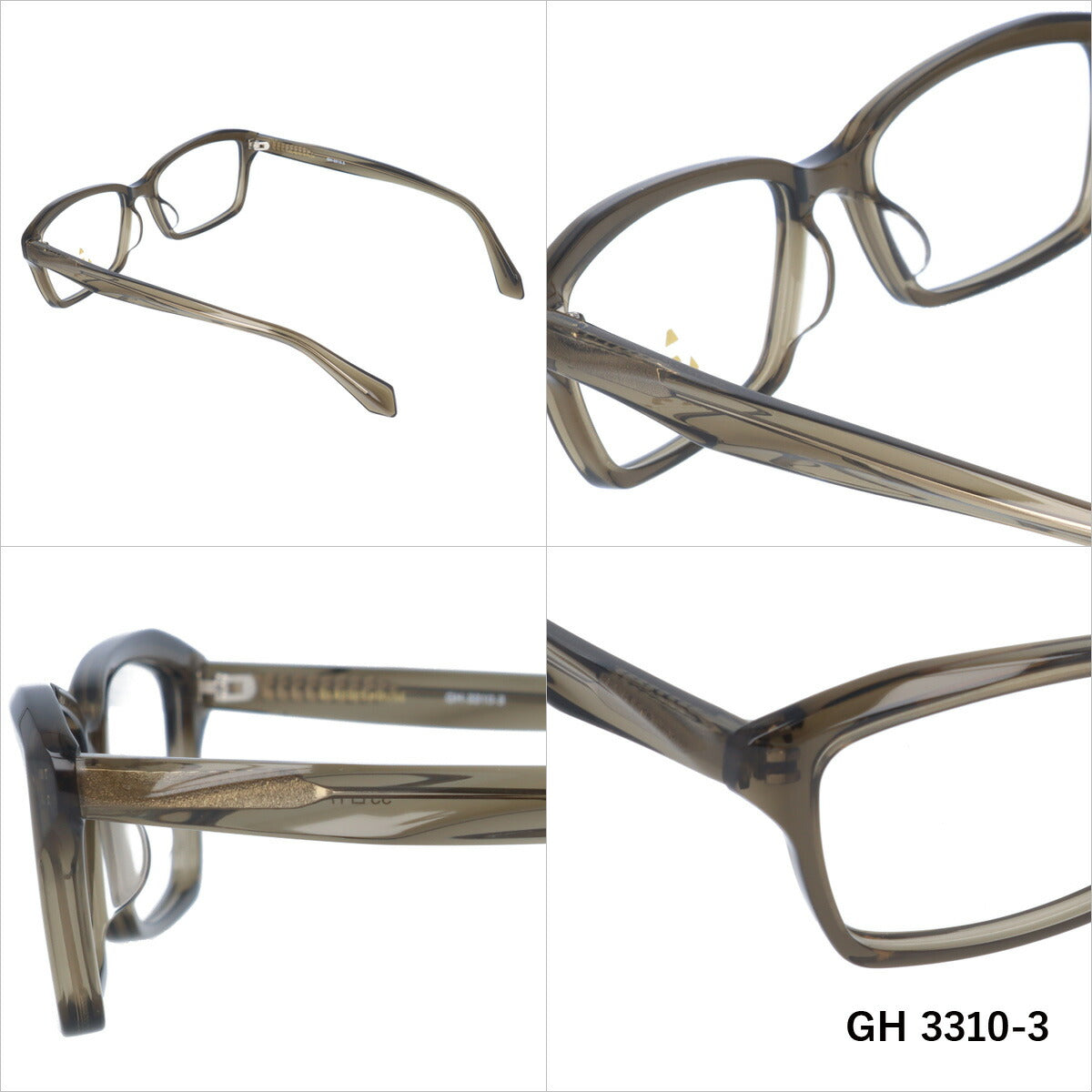 メガネ 眼鏡 度付き 度なし おしゃれ GLASSES HOUSE グラスハウス GH 3310 全4色 55サイズ スクエア型 メンズ レディース UVカット 紫外線 ブランド サングラス 伊達 ダテ|老眼鏡・PCレンズ・カラーレンズ・遠近両用対応可能 ラッピング無料