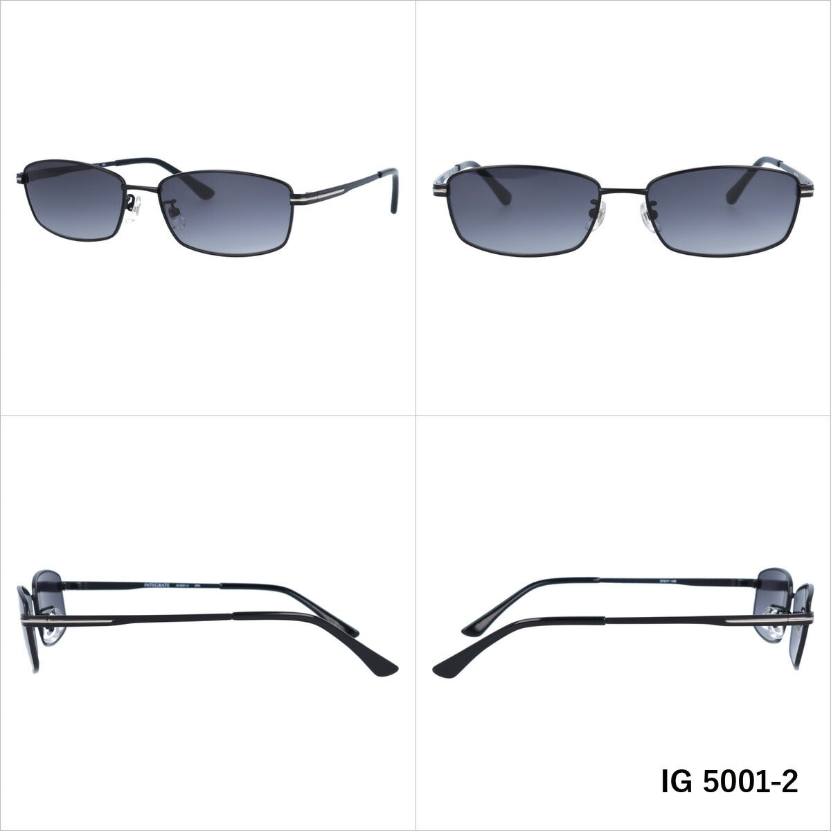 おしゃれ サングラス INTEGRATE インテグレート IG 5001 全3色 57サイズ アジアンフィット スクエア型 メンズ レディース UVカット 紫外線 対策 ブランド 眼鏡 メガネ アイウェア 人気 おすすめ ラッピング無料