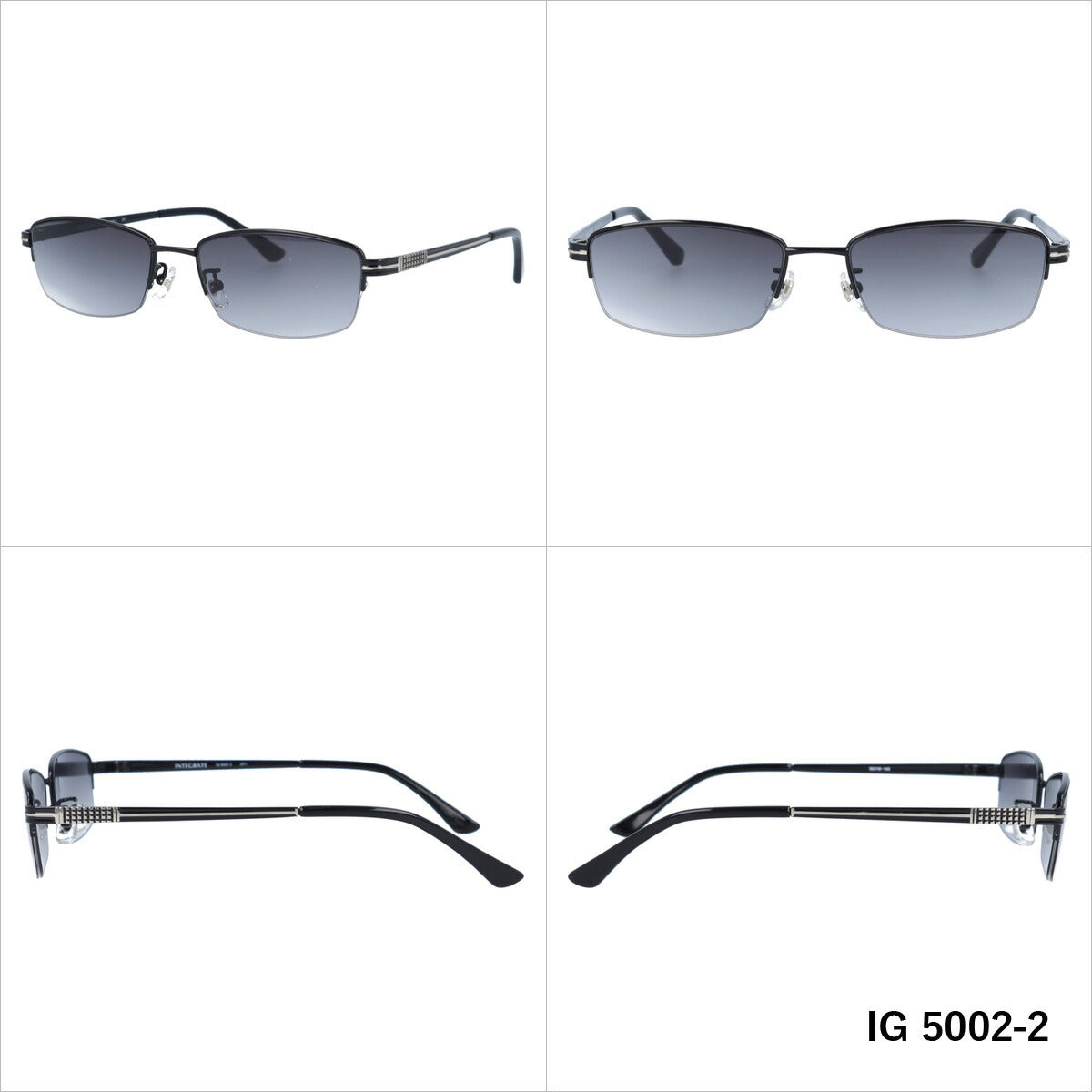 おしゃれ サングラス INTEGRATE インテグレート IG 5002 全3色 56サイズ アジアンフィット スクエア型 メンズ レディース UVカット 紫外線 対策 ブランド 眼鏡 メガネ アイウェア 人気 おすすめ ラッピング無料
