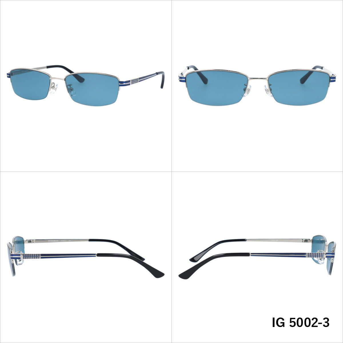 おしゃれ サングラス INTEGRATE インテグレート IG 5002 全3色 56サイズ アジアンフィット スクエア型 メンズ レディース UVカット 紫外線 対策 ブランド 眼鏡 メガネ アイウェア 人気 おすすめ ラッピング無料
