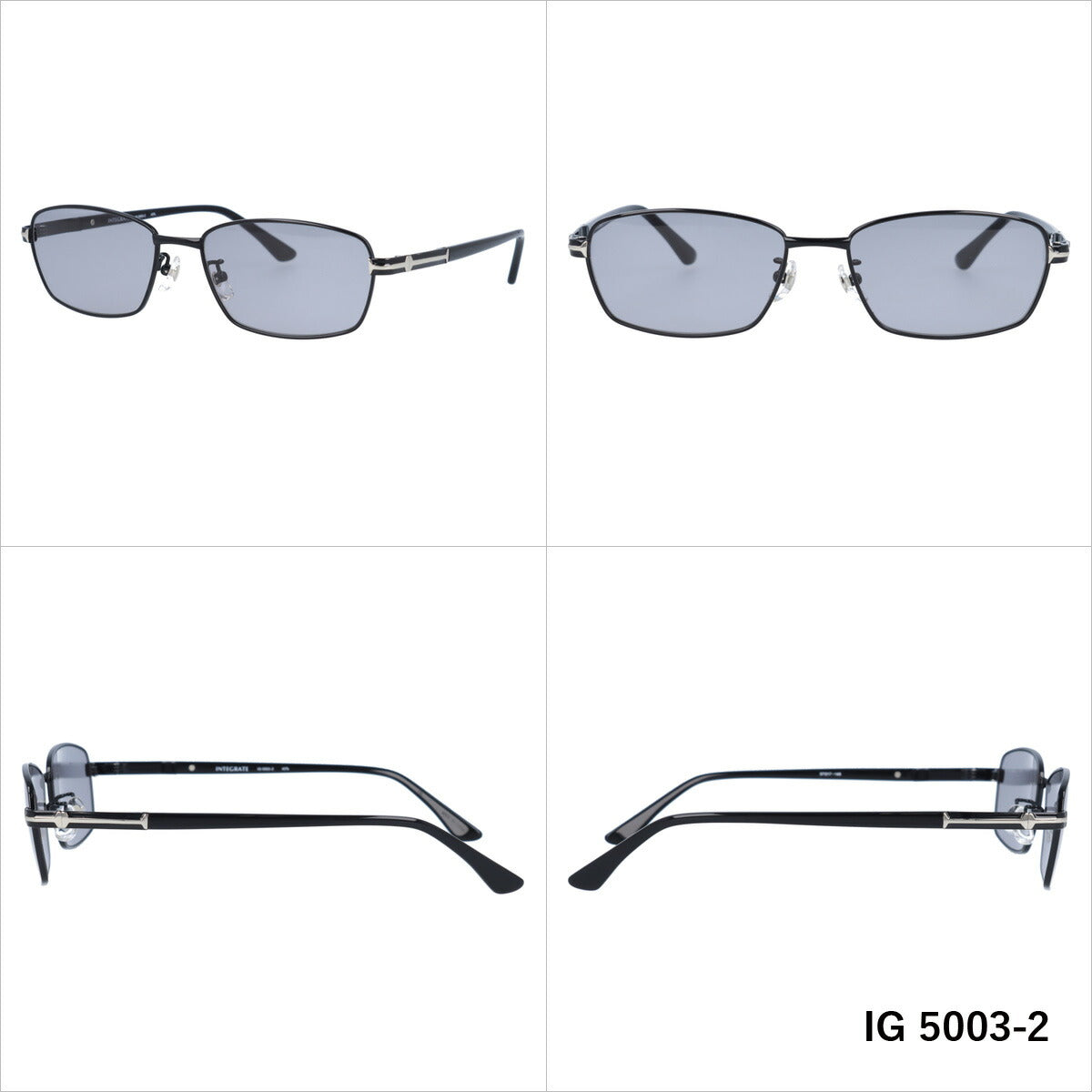 おしゃれ サングラス INTEGRATE インテグレート IG 5003 全3色 57サイズ アジアンフィット スクエア型 メンズ レディース UVカット 紫外線 対策 ブランド 眼鏡 メガネ アイウェア 人気 おすすめ ラッピング無料