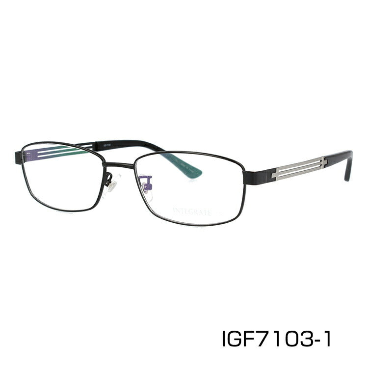 メガネ 眼鏡 おしゃれ INTEGRATE インテグレート IGF 7103 全3色 57サイズ スクエア型 レディース 女性 UVカット 紫外線 ブランド サングラス 伊達 ダテラッピング無料