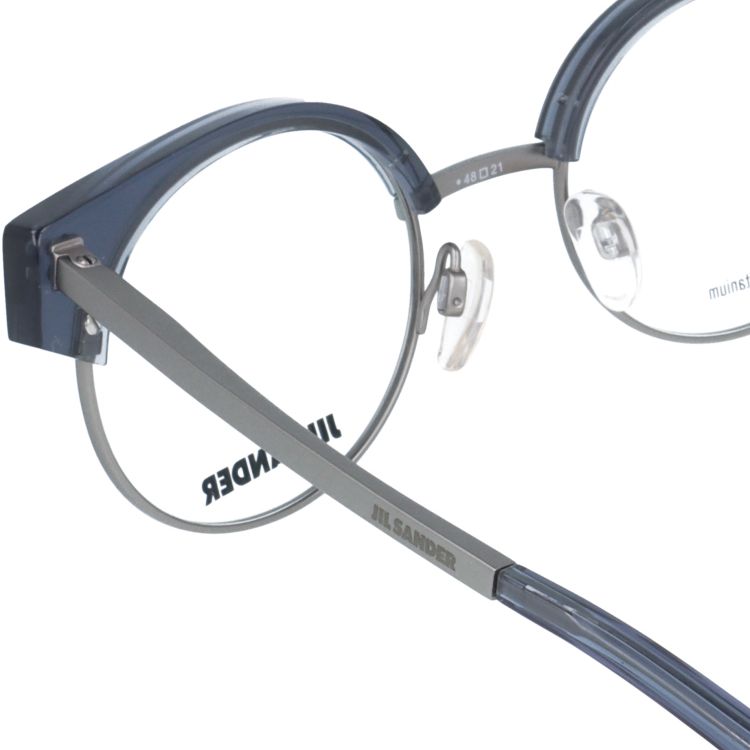 【選べる15色 ライトカラーレンズ】ジルサンダー ライトカラーレンズ サングラス JIL SANDER メンズ レディース J2006-D 48サイズ ラウンド型 UVカット 紫外線 ラッピング無料