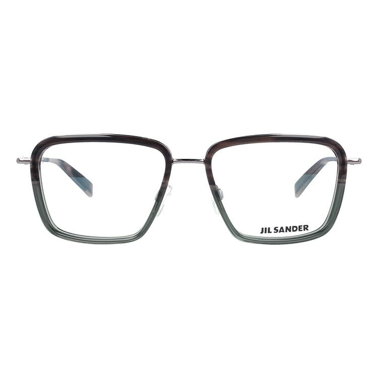 ジルサンダー メガネフレーム JIL SANDER 度付き 度なし 伊達 だて 眼鏡 メンズ レディース J2007-D 55サイズ スクエア型 UVカット 紫外線 ラッピング無料