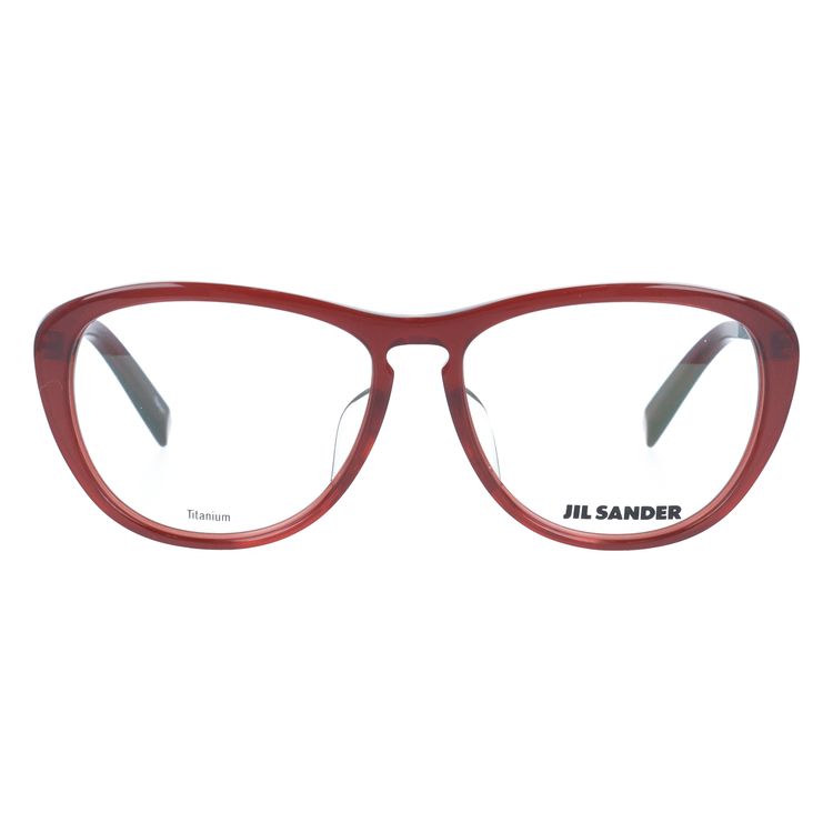 ジルサンダー メガネフレーム JIL SANDER 度付き 度なし 伊達 だて 眼鏡 メンズ レディース J4013-B 53サイズ レギュラーフィット レディース ウェリントン型 UVカット 紫外線 ラッピング無料