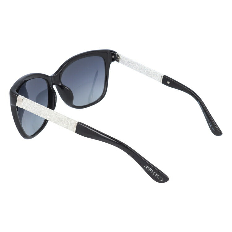 【国内正規品】ジミーチュウ サングラス JIMMY CHOO CORA FS FA3/HD 58 ブラック/グリッター アジアンフィット スクエア型 レディース 女性用 UVカット 紫外線対策 UV対策 おしゃれ ギフト ラッピング無料