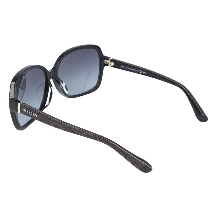 【国内正規品】ジミーチュウ サングラス JIMMY CHOO LORI FS 6UI/HD 61 ブラック/グレー アジアンフィット スクエア型 レディース 女性用 UVカット 紫外線対策 UV対策 おしゃれ ギフト ラッピング無料