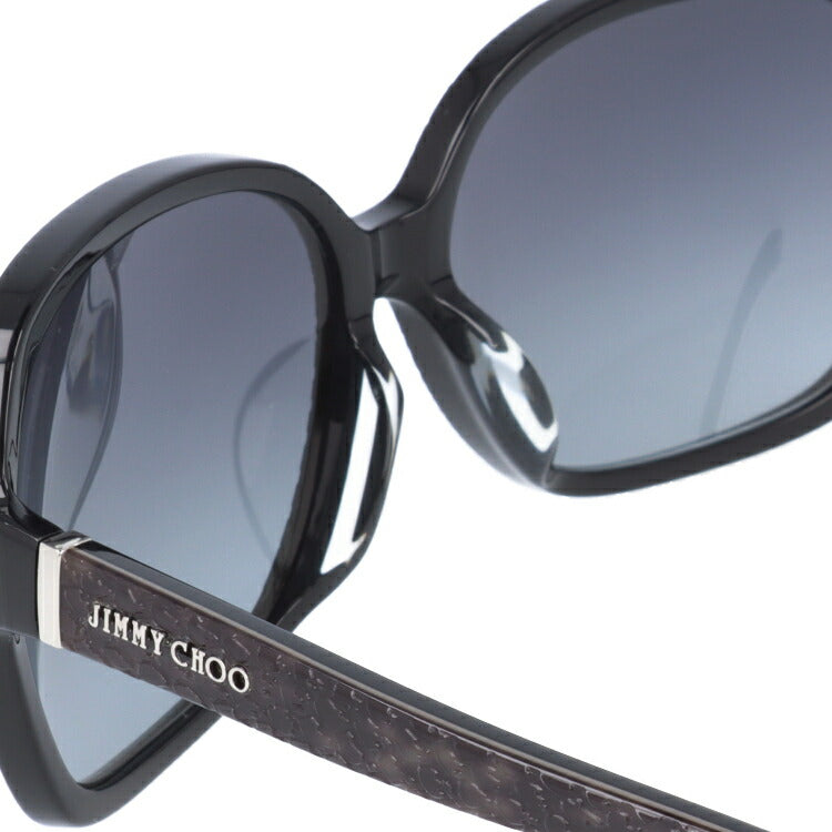 【国内正規品】ジミーチュウ サングラス JIMMY CHOO LORI FS 6UI/HD 61 ブラック/グレー アジアンフィット スクエア型 レディース 女性用 UVカット 紫外線対策 UV対策 おしゃれ ギフト ラッピング無料