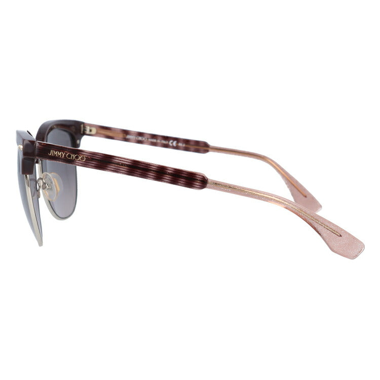 【国内正規品】ジミーチュウ JIMMY CHOO サングラス ARAYA S LYX/EU 57 バーガンディグリッターレッド ブロー型 レディース 女性用 UVカット 紫外線対策 UV対策 おしゃれ ギフト ラッピング無料